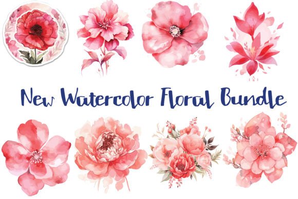 8 Watercolor Creative Florals Bundle: Graphics and Crafts Review