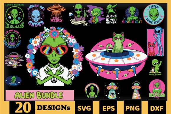 Alien Bundle SVG 20 Designs Review