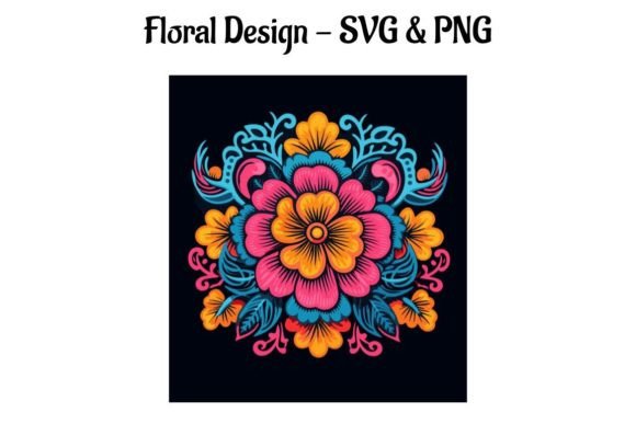 Beautiful Floral Design - SVG PNG Graphics and Crafts