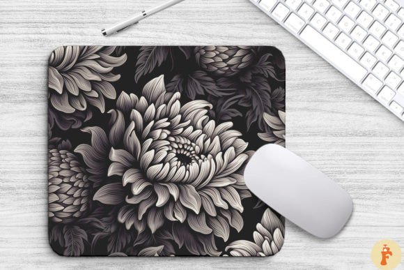 Chrysanthemum Floral Gothic Pattern: Graphics and Backgrounds Review