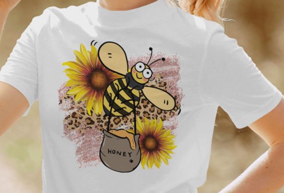 Cute Bee Png, Floral Bee Png, Western Be Graphics and T-Shirt Designs