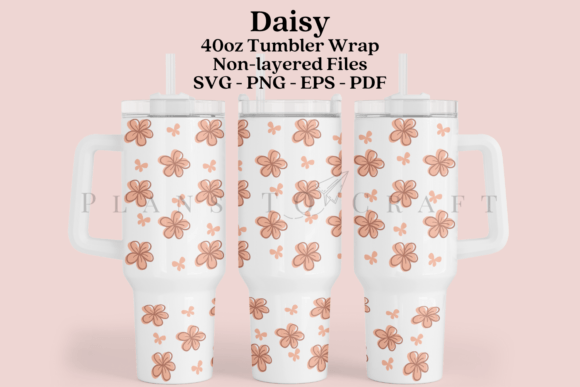 Daisy 40oz Tumbler Sublimation Wrap SVG Graphics and Crafts Review