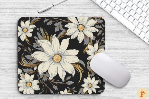 Daisy Floral Gothic Pattern Mouse Pad Graphics and Backgrounds Review