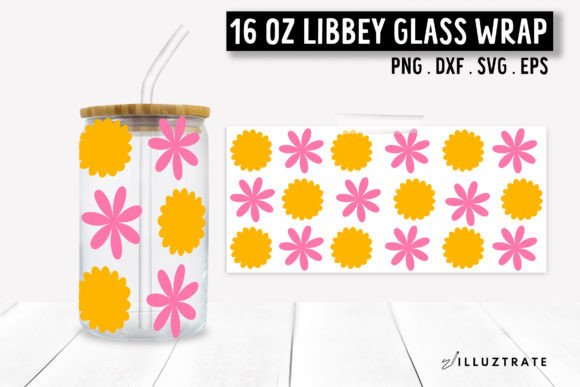 Floral Libbey Can Glass SVG 16oz Graphics and Crafts Review
