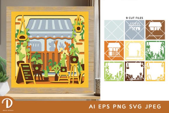 Flower Shop 3D Shadow Box Paper Cut Review