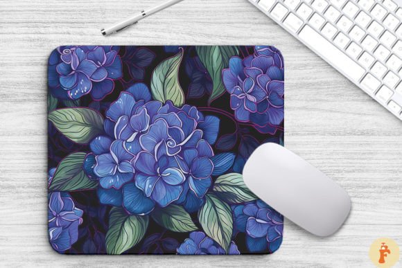 Hydrangea Floral Gothic Pattern Graphics and Backgrounds Review
