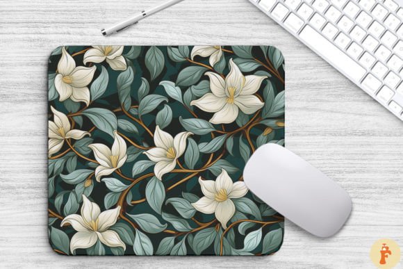 Jasmine Floral Gothic Pattern Mouse Pad Graphics and Backgrounds Review