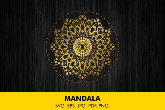 Mandala Colorful Flower Sublimation Graphics and Coloring Pages