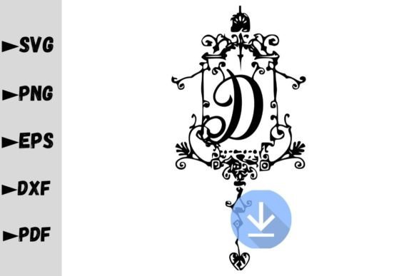 Monogram Letter D, Monogram SVG Graphics and Crafts Review