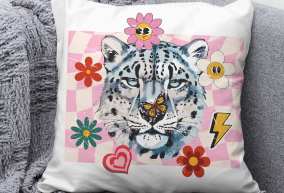 Retro Snow Leopard Png Graphics & T-Shirt Designs Review