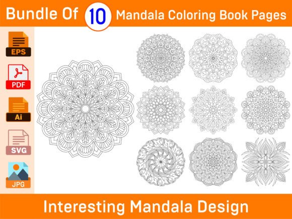 Review: Bundle of 10 Interesting Mandala Design