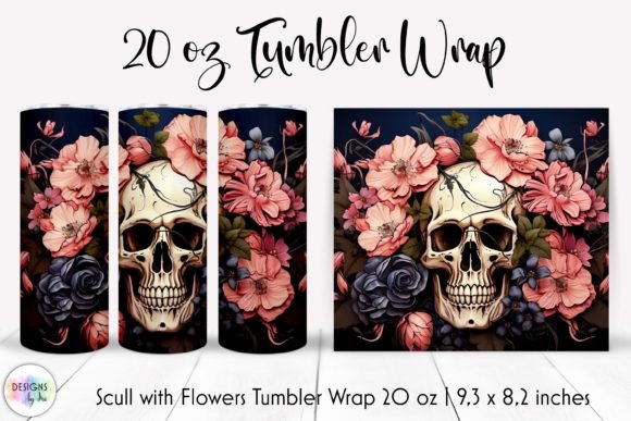 Review: Halloween Tumbler with Floral Skull Wrap